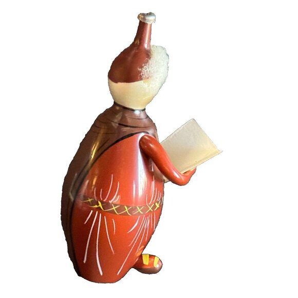 Vintage Soffieria DeCarlini Italy Caroler Hand Blown Glass Ornament 6 1/2" Rare - Picture 5 of 8